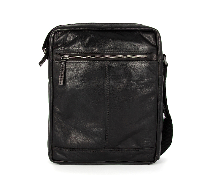 černé kožene crossbody 38751000
