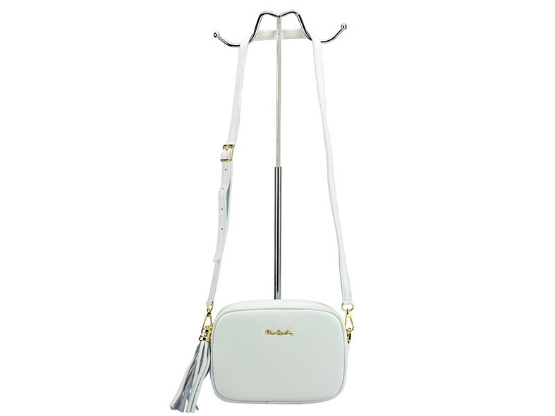 Bílá kožená kabelka Pierre Cardin