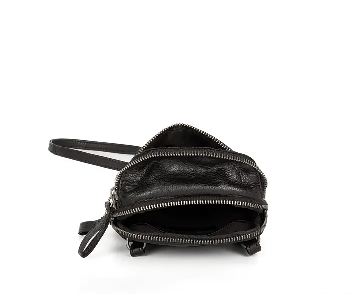 Černé kožené crossbody SPIKES & SPARROW