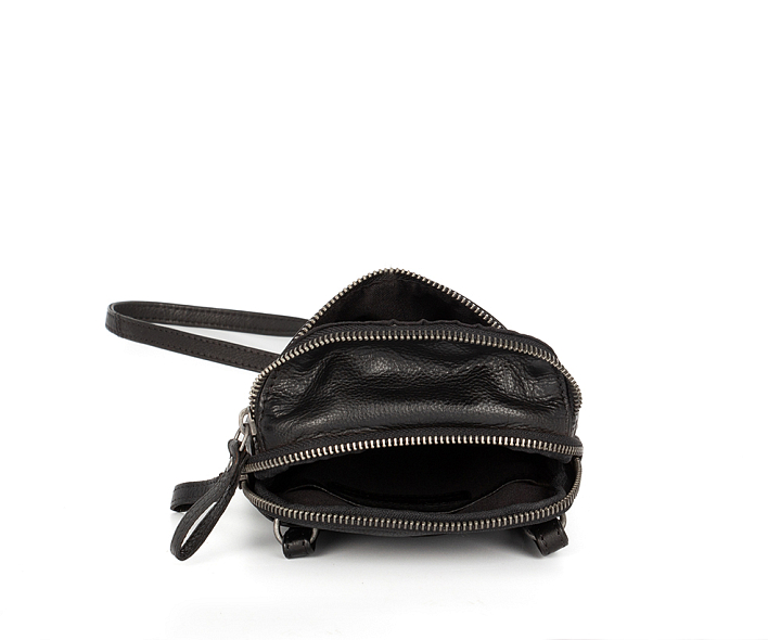 Černé kožené crossbody SPIKES & SPARROW
