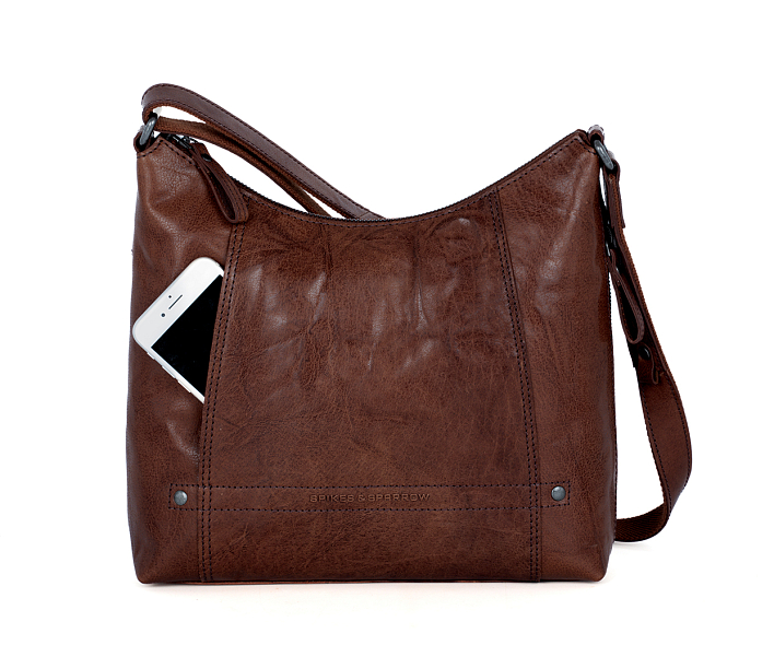 Hnědá kožene crossbody 58511001
