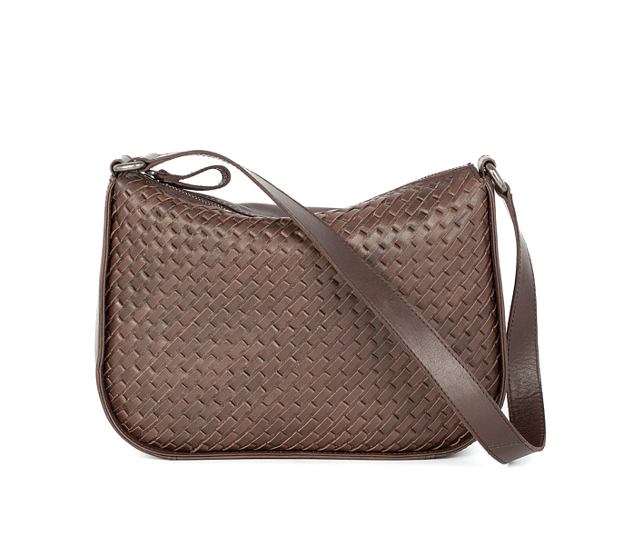 Hnědé kožené dámské crossbody 68317067