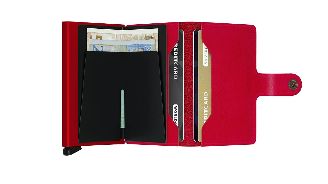 Červená peněženka SECRID Miniwallet Original M-Red-Red SECRID