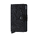 Černá kožená peněženka SECRID Miniwallet Ornament 