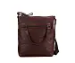 hnědé kožené crossbody B115001