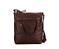hnědé kožené crossbody B115001