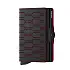 Kožená černá peněženka Twinwallet Secrid Fuel Black-Red