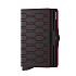Kožená černá peněženka Twinwallet Secrid Fuel Black-Red