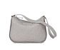 Šedé kožené dámské crossbody 68317016